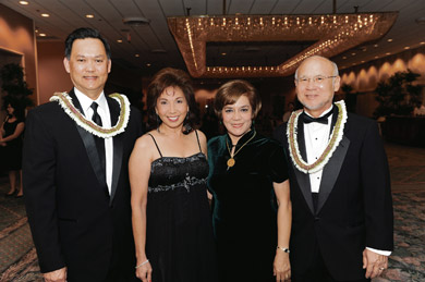 Winfred and Elaine Pong, and Norma and Randall Chang