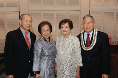 Gordon and Lana Au, and Vera and Reuben Wong