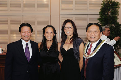 Marvin Dang, Dr. Seulyn Au, and Anita and Victor Lim