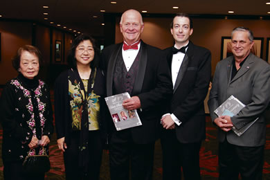 Katherine Sato, Dale and Brad Harrison, Kevin Lye M.D. and Donovan Lewis