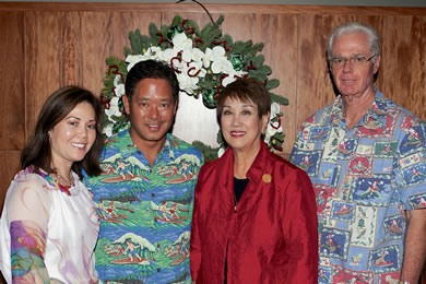 Lauzanne and state Rep. Marcus Oshiro, state Rep. Barbara Marumoto and Dick Coons