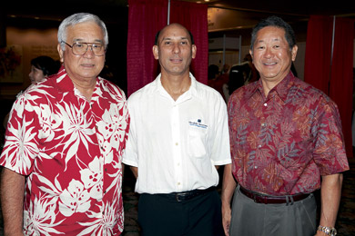 Roy Sato, Leonard Loventhal and Norman Noguchi