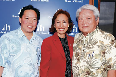 Peter Ho, Coralie Matayoshi and Donald Takaki