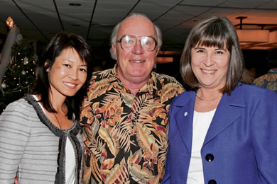 Kristi Bates, Dr. David Ward and Jean Creadick