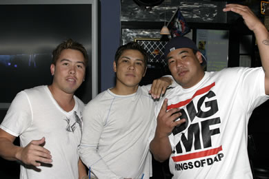 Corey Correa, Promoter Roni and Jace Medeiros
