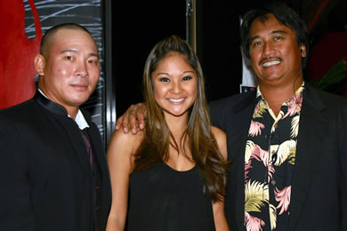 Dean Miyashita, Deanna Ishii and Lester Tiwanak