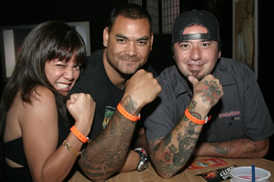 Jeanette Mawae, Romy Paaga and Billy Whitney