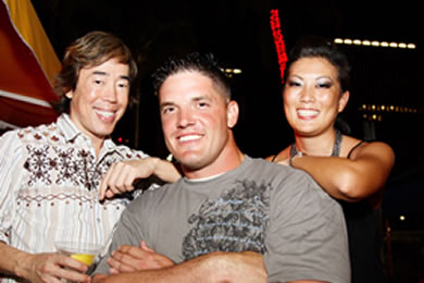 Russell Tanoue, Jeremy Staat and Allison Izu