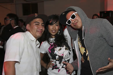 DJ Eskae (Steve Kanemoto), Lacy Matsumoto and DJ Jami (Jami Ablan)