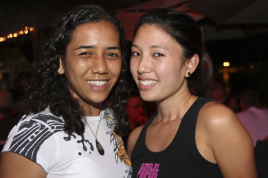 Samoana McAngus and Toni Wong