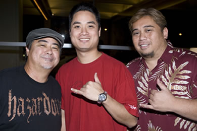 Mark Kawakami, Brad Kawakami and Pali Tuan W. Ka'aihue