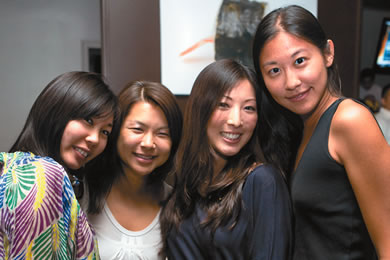 Stacy Yotsuya, Susie Kim, Angela Oda and Yolanda Fan