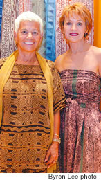 Joan Smoyer and Cevza Zerkel model Noa Noa fashions