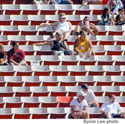 The loneliness of being a UH football fan was seen at a recent game