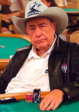Doyle Brunson, the undisputed king of poker at the Bellagio