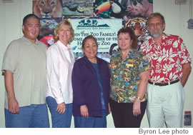 The Honolulu Zoo family (from left): Leland Ching, Carol Arnott, Charlotte Koo, Cathy Salvador and Ken Redman
