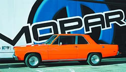 You could win this restyled 1969 Plymouth Valiant at the annual Mopar car show