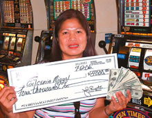 Gilceria Miguel won $4,000 on a $1 slot