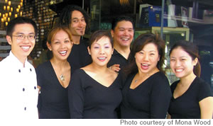 The faces of Panya (from left):Brian Chan, Sheryl Estrada, Kawika Isaia, Alice Yeung, Brice Nakamura, Annie Yeung and Maureen Ackarath