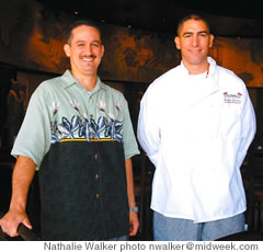 P.F. Chang’s operating partner Ron Vazquez (left) and culinary partner Larkspur Sanchez