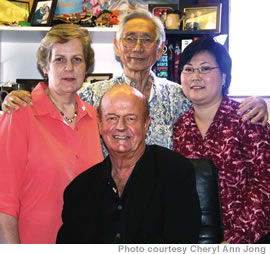 Linda Dullin, George Chun, Tom Moffatt and Chery Ann Jong team up for Let’s Dance ‘neath the Holiday Moon, a benefit for the Lupus Foundation, Hawaii Chapter