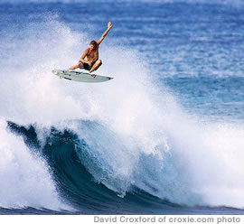 Pipeline Master Jamie O’Brien busts a BIG move on a small wave in his back yard playground