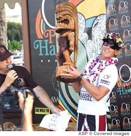 Andy Irons won the first jewel of the Triple Crown, the OP Pro