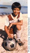 The Haleiwa boy has been playing soccer since he was 7