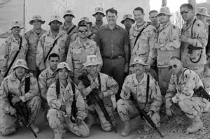 Ed Case with the National Guard