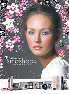 Limited edition Smashbox Cosmetics featuring Tokidoki by Simone Legno