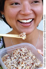 To get more fiber in your diet, switch from white to brown rice