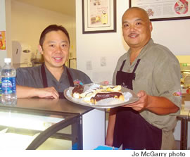 Darin Yokoyama and Alan Takahata offer a variety of sugar-free treats at Sweet Nothings