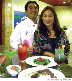 Lily Koi Restaurant and Lounge chef Keith Ogata and co-owner Julia Wong offer lunch, dinner, cocktails and live music