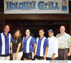 The Holokai Family (from left): Marc Akina, Stephanie Bilan, Kristy Watters, Travis Corrales, Eldon Ricardo, Bill Tobin