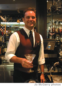 Brian Blair, bartender at Ruth’s Chris Steakhouse, Restaurant Row, is one of the reasons the great steak house is worth a visit
