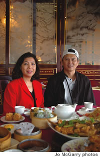Owner Li May Tang and Chef Chih Chieh Chang of Hong Kong Harbor View Restaurant