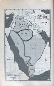 A map of the Middle East before the '40 Thieves' drew up national boundaries, from Churchill's Folly