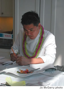 Chef Roy Yamaguchi is a serious judge and a great teacher