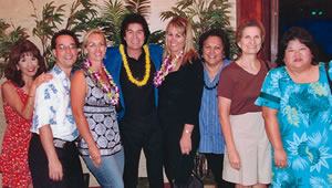 Cambe Corp. took client Sue Gaddes and her sister Fiona to Danny Couch's recent show at the Sheraton Princess Kaiulani. 