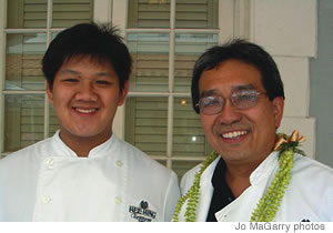 Hee Hing owner James Lee, pictured with son Charles