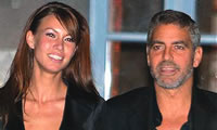Sarah Larson and beau George Clooney