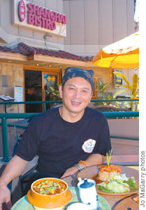 Chef Chih Cheih Chang outside Shanghai Bistro