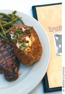  Steak is on the menu at Tony Roma's