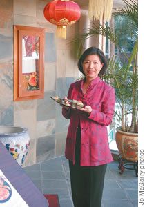 Li May Tang in happier days at Shanghai Bistro
