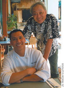 Don Ho's chef Jimmy Dela Cruz and general manager Perkin Lee