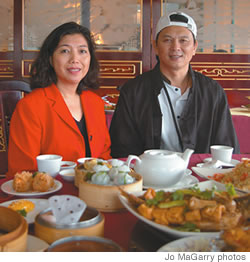 Chef Chih Chieh Chang and Hong Kong Harbor View owner Li May Tang
