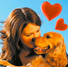 Loving your dog brings you joy and good health.