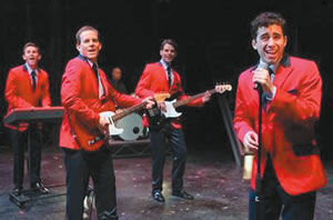 Jersey Boys: The Story of Frankie Valli & The Four Seasons is onstage at the Palazzo