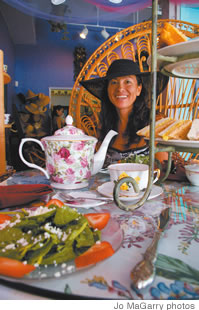 Michele Henry serves up tea, sandwiches (and Desserts After Dark on First Fridays) at Tea at 1024
