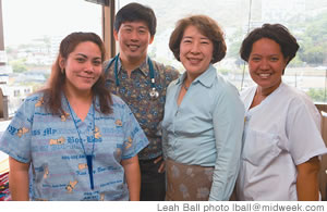 Denette Albero, Dr. Herbert Lim, Katherine Kaneko and Robynlee McCandless